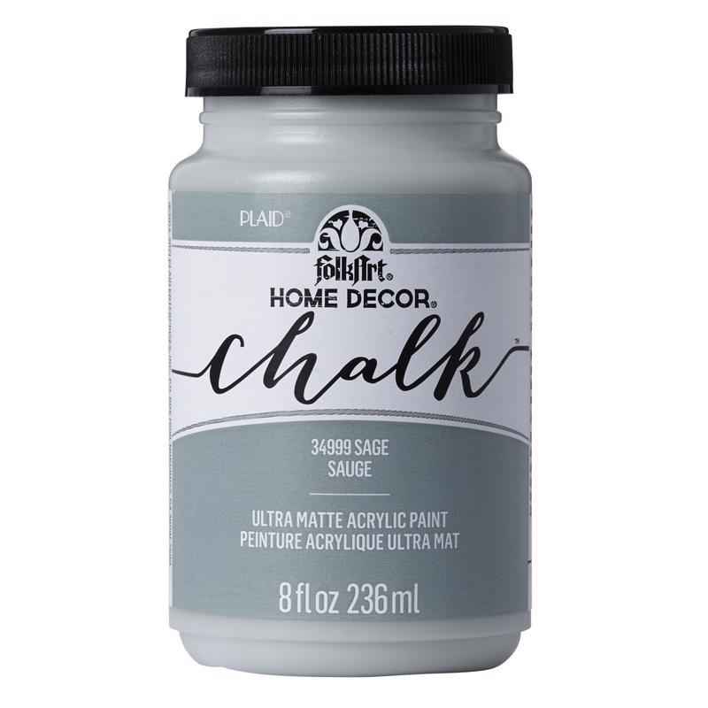 FolkArt Flat Chalky Finish Sage Hobby Paint 8 oz (Pack of 3)