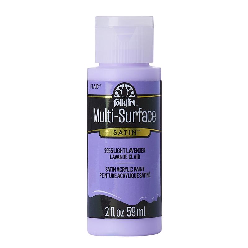 FolkArt Satin Light Lavender Hobby Paint 2 oz (Pack of 3)