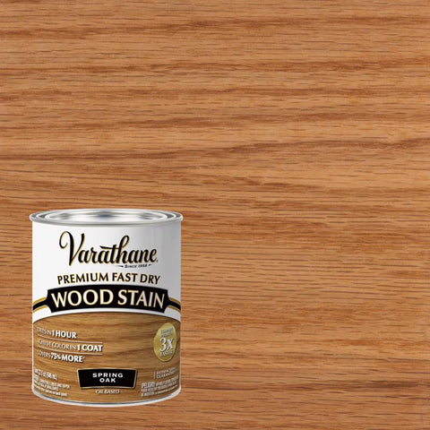 Varathane Semi-Transparent Spring Oak Oil-Based Urethane Modified Alkyd Fast Dry Wood Stain 1 qt (Pack of 2)