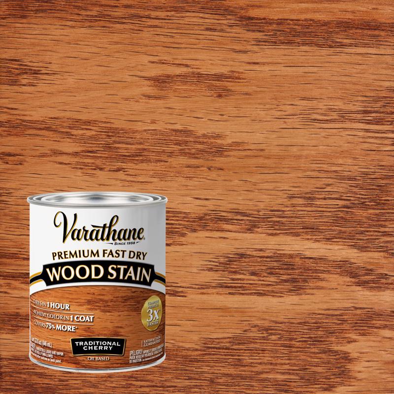 Varathane Semi-Transparent Traditional Cherry Oil-Based Urethane Modified Alkyd Fast Dry Wood Stain (Pack of 2)
