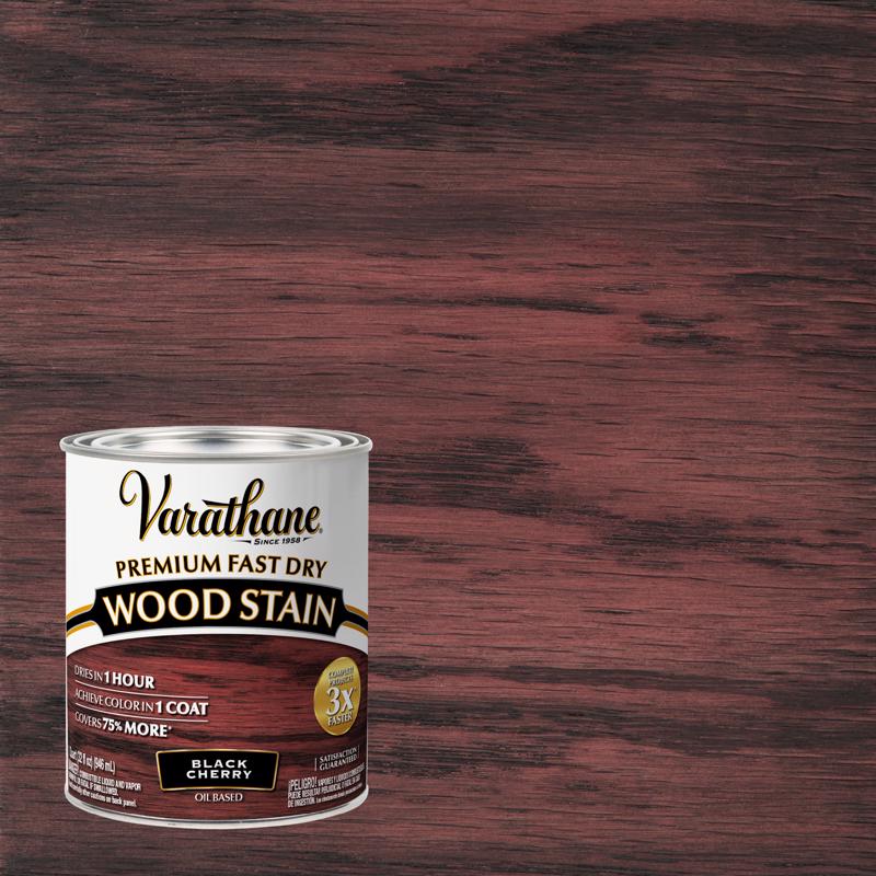 Varathane Semi-Transparent Black Cherry Oil-Based Urethane Modified Alkyd Fast Dry Wood Stain 1 qt (Pack of 2)