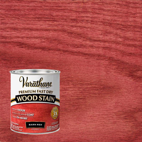 Varathane Semi-Transparent Barn Red Oil-Based Urethane Modified Alkyd Wood Stain 1 qt (Pack of 2)
