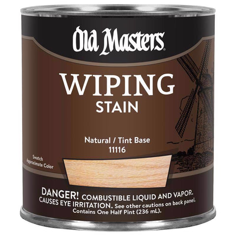 Old Masters Semi-Transparent Clear Oil-Based Wiping Stain 1/2 pt