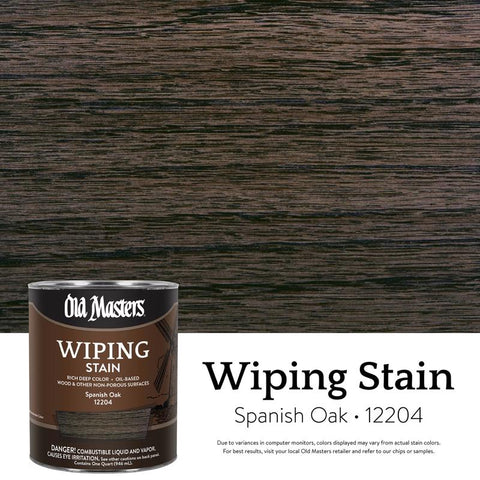 Old Masters Semi-Transparent Spanish Oak Oil-Based Wiping Stain 1 qt (Pack of 4)