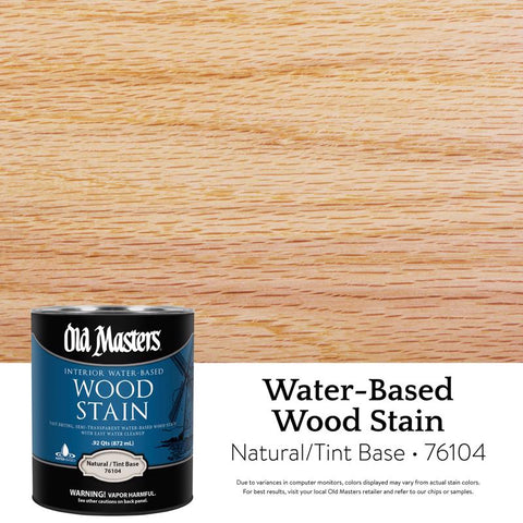Old Masters Semi-Transparent Natural Water-Based Latex Wood Stain 1 qt (Pack of 4)