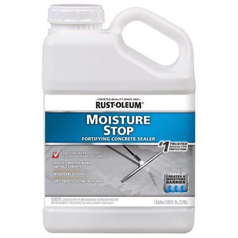 Rust-Oleum Moisture Stop Fortifying Clear Water-Based Sealer 1 gal (Pack of 4)