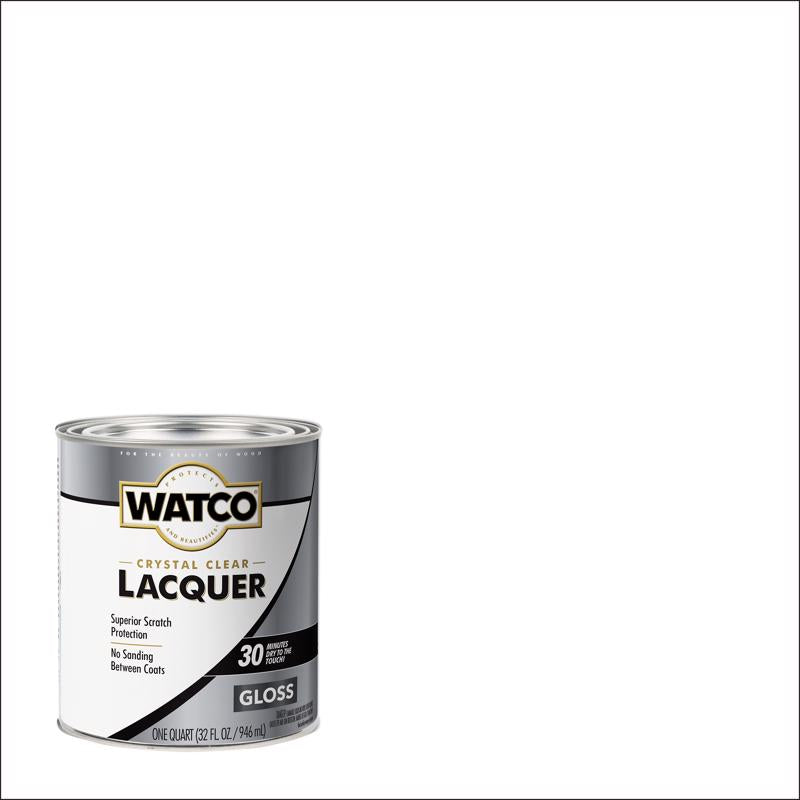 WATCO Gloss Clear Oil-Based Lacquer 1 qt (Pack of 2)