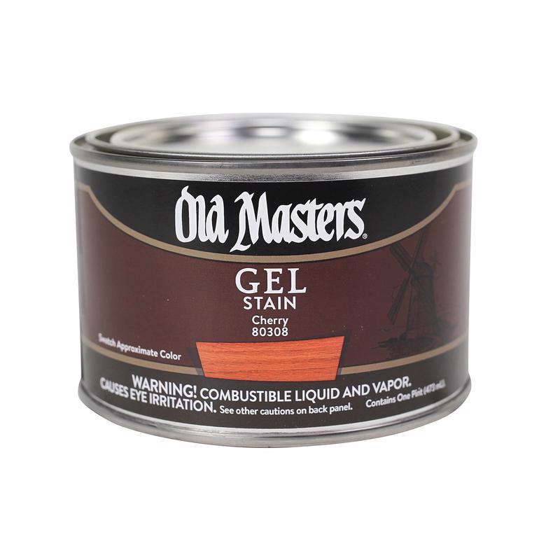Old Masters Semi-Transparent Cherry Oil-Based Alkyd Gel Stain 1 pt (Pack of 4)