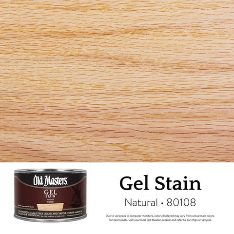 Old Masters Semi-Transparent Natural Oil-Based Alkyd Gel Stain 1 pt (Pack of 4)