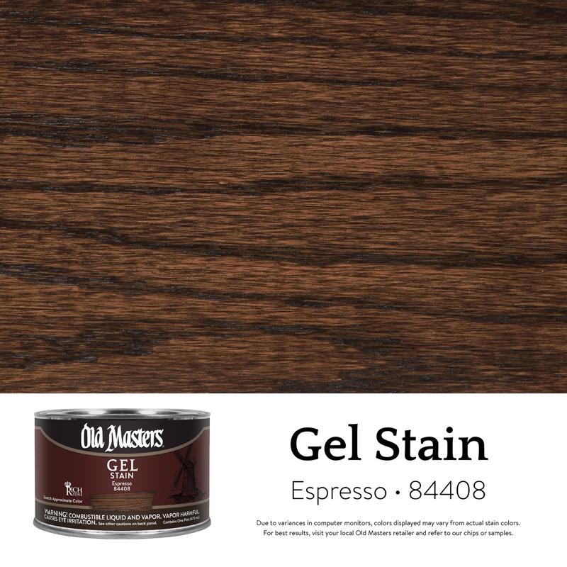 Old Masters Semi-Transparent Espresso Oil-Based Alkyd Gel Stain 1 pt (Pack of 4)
