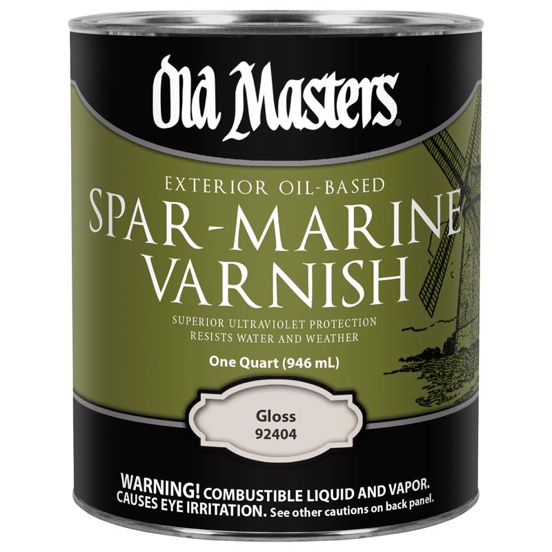 Old Masters Gloss Clear Oil-Based Marine Spar Varnish 1 qt (Pack of 4)