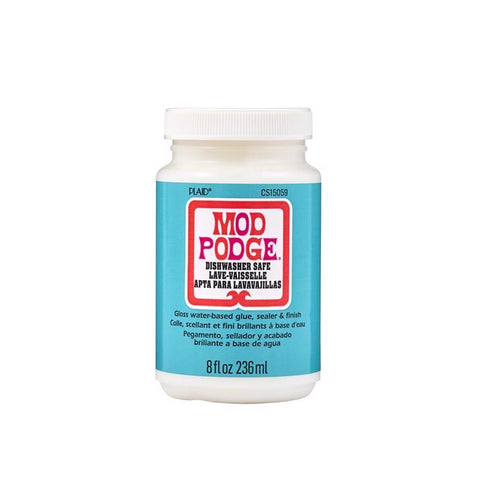 Plaid Mod Podge High Strength Glue Dishwasher-Safe Gloss Decoupage 8 oz (Pack of 3)
