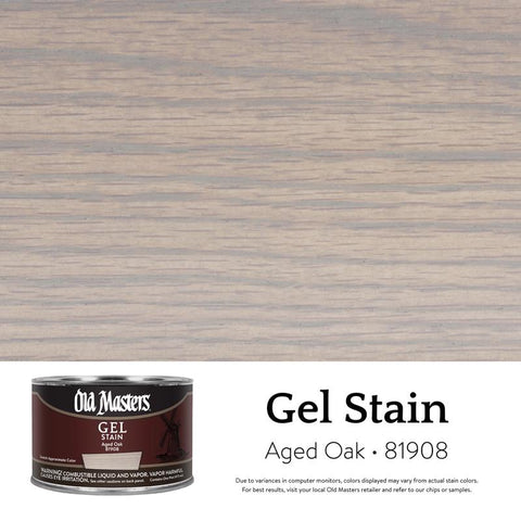Old Masters Semi-Transparent Aged Oak Oil-Based Alkyd Gel Stain 1 pt (Pack of 4)