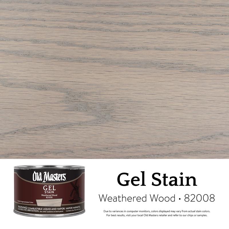 Old Masters Semi-Transparent Weathered Wood Oil-Based Alkyd Gel Stain 1 pt (Pack of 4)