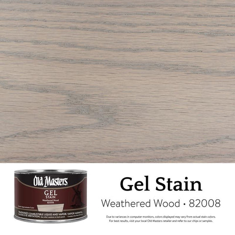 Old Masters Semi-Transparent Weathered Wood Oil-Based Alkyd Gel Stain 1 pt (Pack of 4)