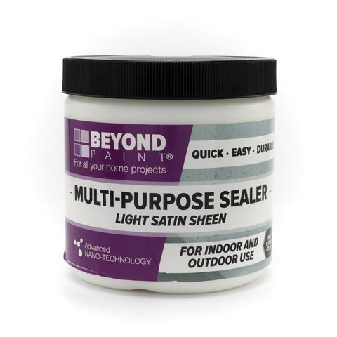 Beyond Paint Satin Clear Water-Based Multipurpose Sealer Exterior and Interior 1 pt
