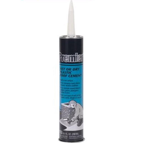 Premier Black Asphalt Wet/Dry Surface Roof Cement 10.1 oz (Pack of 24)