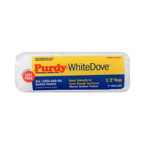 Purdy White Dove Woven Fabric 7 in. W X 1/2 in. Paint Roller Cover 1 pk (Pack of 10)