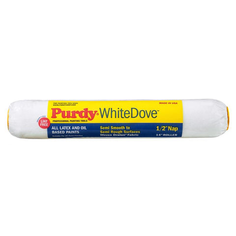 Purdy White Dove Woven Fabric 14 in. W X 1/2 in. Paint Roller Cover 1 pk