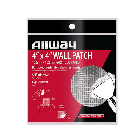 Allway 4 in. L X 4 in. W Fiberglass White Self Adhesive Drywall Mesh Patch (Pack of 10)