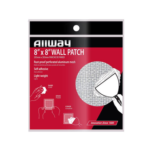Allway 8 in. L X 8 in. W Fiberglass White Self Adhesive Drywall Mesh Patch (Pack of 10)