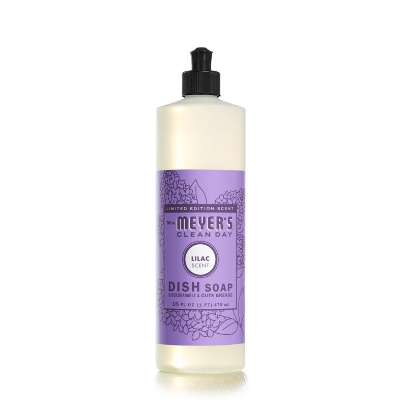 Mrs. Meyer's Clean Day Lilac Scent Liquid Dish Soap 16 oz 1 pk (Pack of 6)
