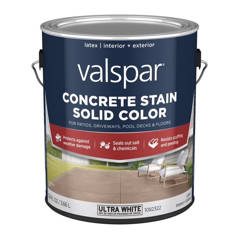 Valspar Solid Ultra White Concrete Stain 1 gal (Pack of 4)