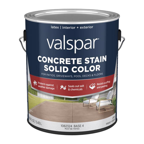 Valspar Solid Base 4 Concrete Stain 1 gal (Pack of 4)