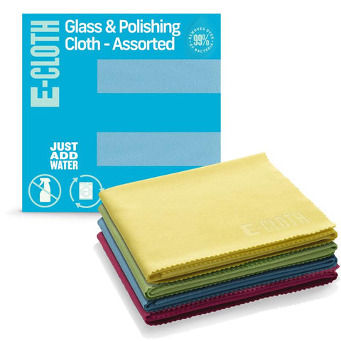 E-Cloth Microfiber Glass and Polish Cloth 16 in. W X 20 in. L 4 pk (Pack of 5)