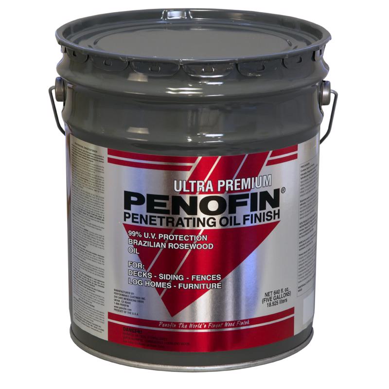 Penofin Ultra Premium Transparent Matte Western Red Cedar Oil-Based Penetrating Wood Stain 5 gal