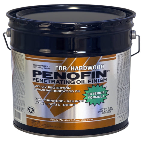 Penofin Transparent Matte Natural Oil-Based Penetrating Hardwood Stain 5 gal