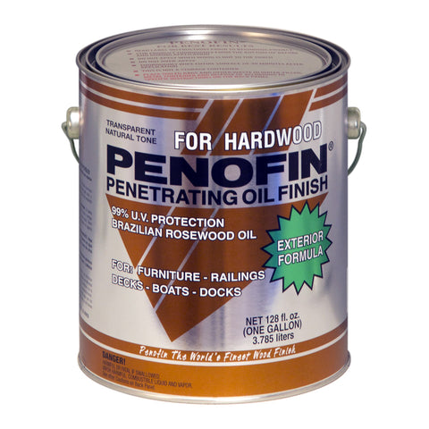Penofin Transparent Matte Natural Oil-Based Penetrating Hardwood Stain 1 gal (Pack of 4)