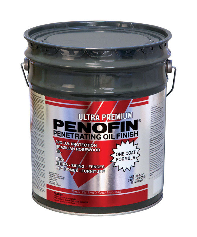 Penofin Ultra Premium Transparent Matte Clear Oil-Based Penetrating Wood Stain 5 gal