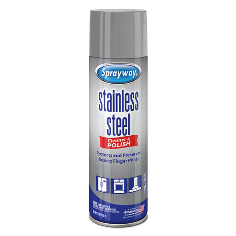 Sprayway No Scent Stainless Steel Cleaner & Polish 15 oz Spray (Pack of 12)