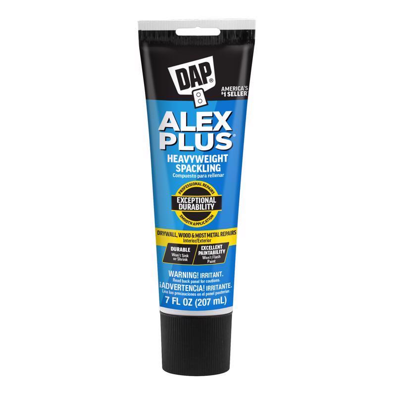 DAP Alex Plus Ready to Use White Spackling Compound 7 oz (Pack of 6)