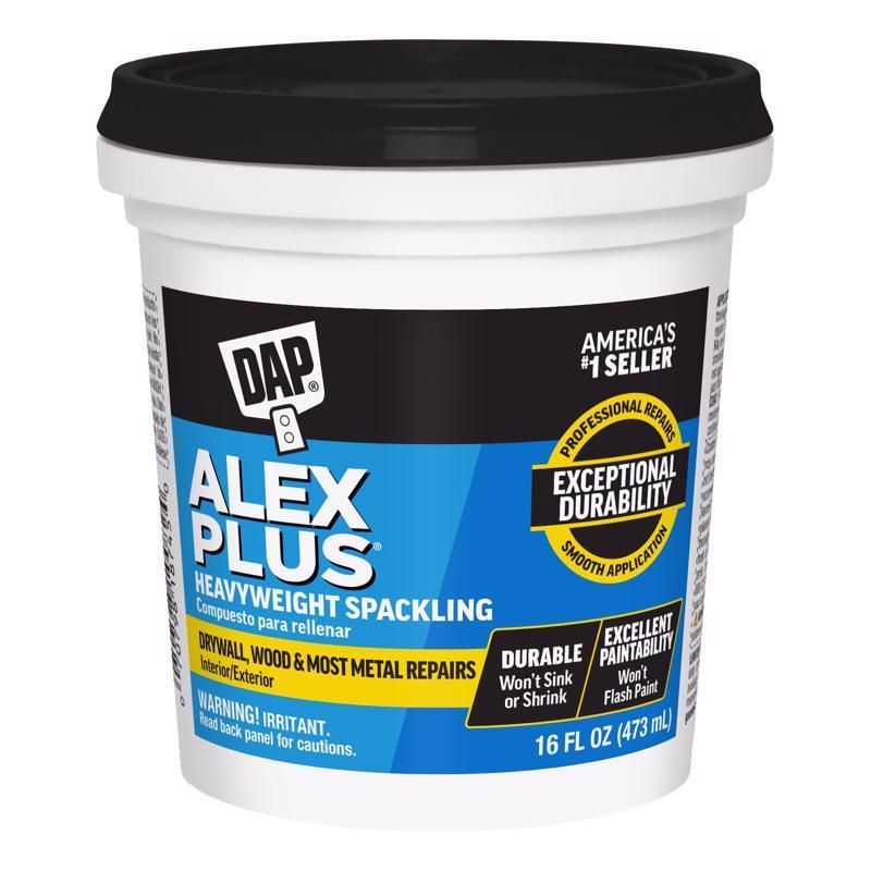 DAP Alex Plus Ready to Use White Spackling Compound 1 pt (Pack of 12)