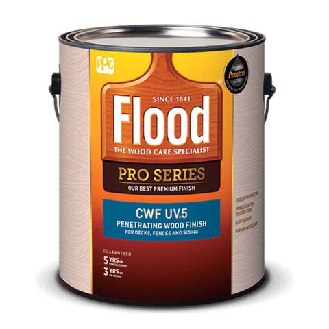 Flood Pro Series Transparent Smooth Cedar Water-Based Acrylic/Oil Penetrating Wood Finish 1 gal (Pack of 4)