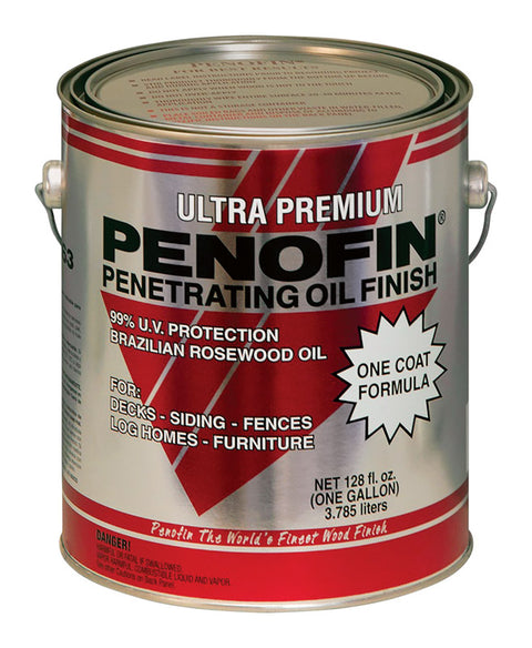 Penofin Ultra Premium Transparent Matte Mission Brown Oil-Based Penetrating Wood Stain 1 gal (Pack of 4)