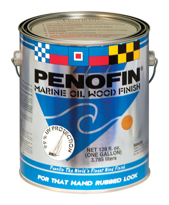 Penofin Marine Oil Transparent Matte Hardwood Oil-Based Wood Finish 1 gal (Pack of 4)