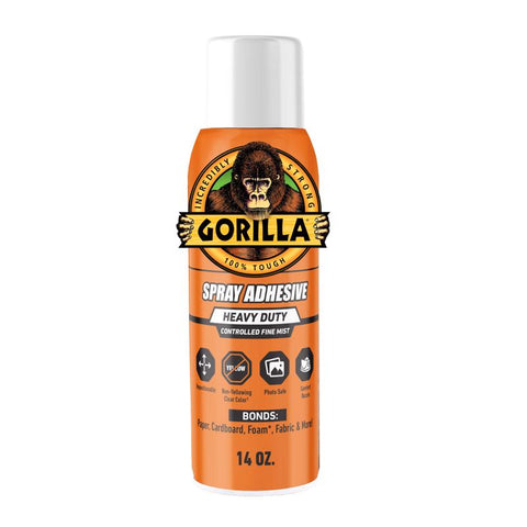 Gorilla Heavy Duty Super Strength Spray Adhesive 14 oz (Pack of 6)