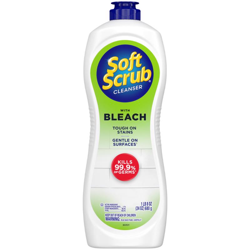 Soft Scrub No Scent Heavy Duty Cleaner 24 oz Cream (Pack of 8)