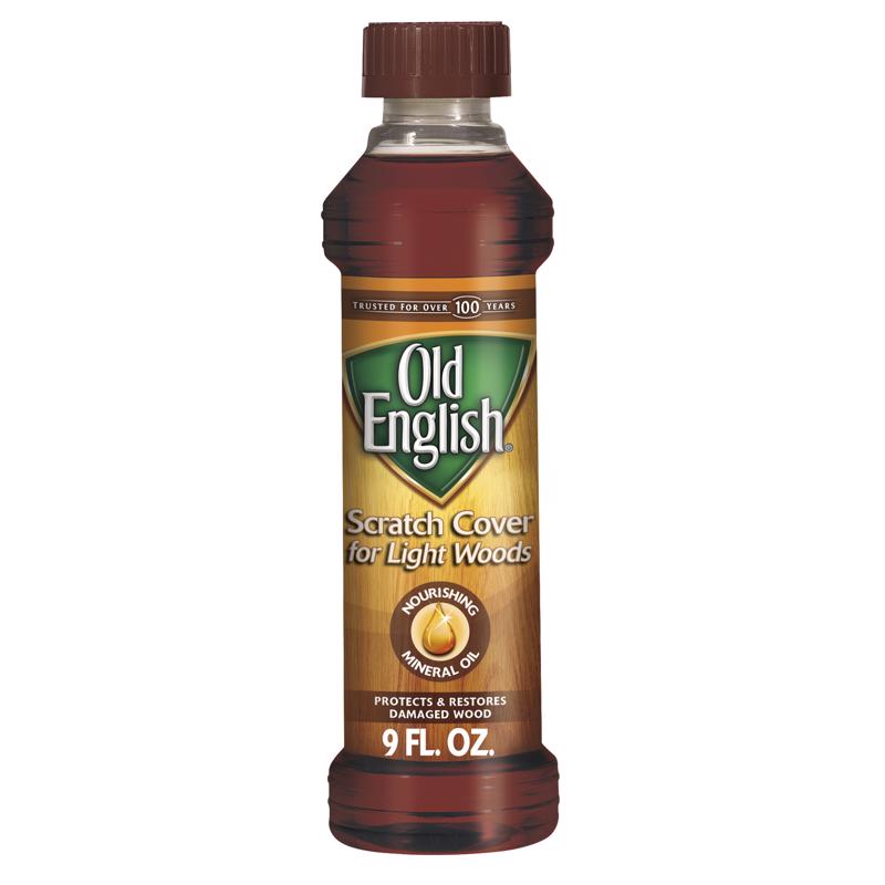 Old English No Scent Scratch Cover Polish Light Wood 8 oz Liquid (Pack of 6)
