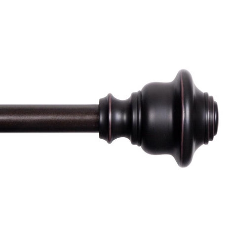 Kenney Fast Fit Weathered Brown Modern/Contemporary Curtain Rod 66 in. L X 120 in. L (Pack of 2)