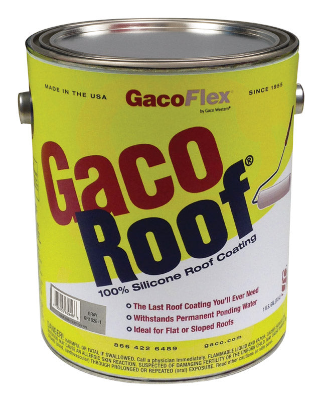 GacoFlex Gray Silicone Roof Coating 1 gal (Pack of 4)