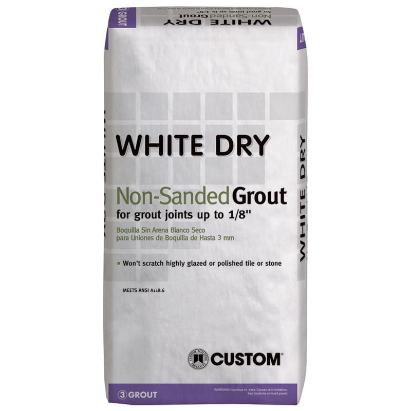 Productos de Construcción Personalizados Mortero Blanco Seco para Interiores y Exteriores Sin Lijar 25 lb