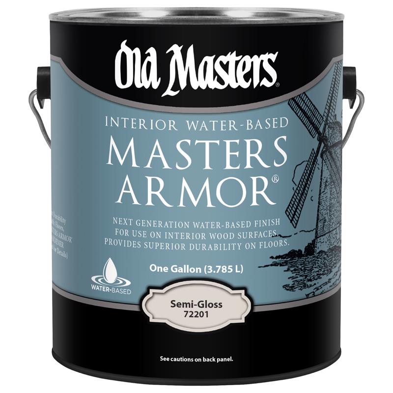 Old Masters Masters Armor Semi-Gloss Clear Water-Based Floor Finish 1 gal (Pack of 2)