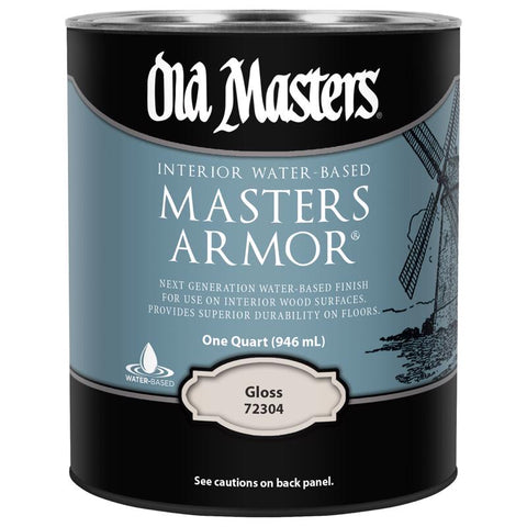 Old Masters Masters Armor Gloss Clear Water-Based Floor Finish 1 qt (Pack of 4)