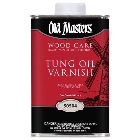 Old Masters Wood Care Clear Tung Oil Varnish 1 qt (Pack of 6)