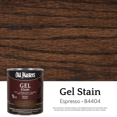 Old Masters Semi-Transparent Espresso Oil-Based Alkyd Gel Stain 1 qt