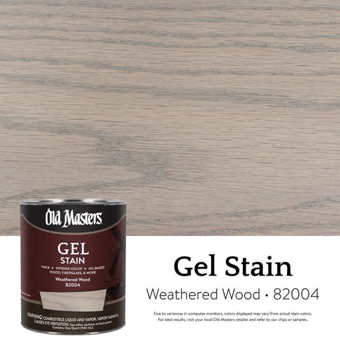 Old Masters Semi-Transparent Weathered Wood Oil-Based Alkyd Gel Stain 1 qt